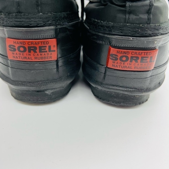 SOREL SNOW LION WOMENS BLACK WATERPROOF BOOTS SIZE 6 - Picture 8 of 16